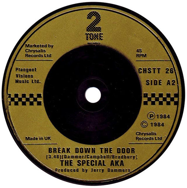 The Special AKA : Nelson Mandela / Break Down The Door! (7", Single, Gol)