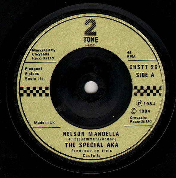 The Special AKA : Nelson Mandela / Break Down The Door! (7", Single, Gol)