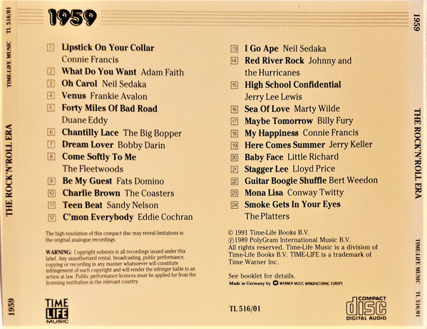 Various : 1959 (CD, Comp, RE, RM)