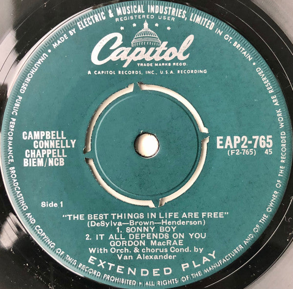 Gordon MacRae : The Best Things In Life Are Free (7", EP)