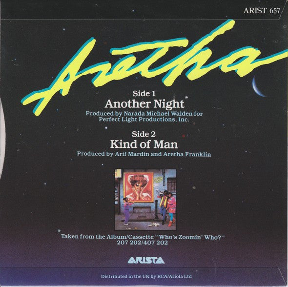 Aretha Franklin : Another Night (7", Single)