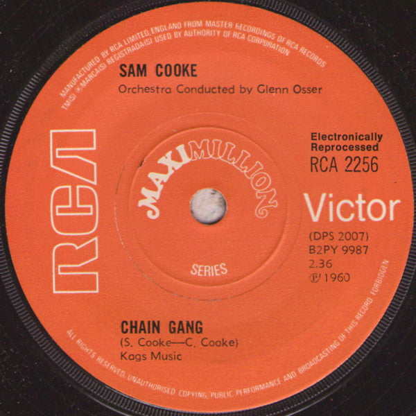 Sam Cooke : Chain Gang (7", Maxi, Sol)