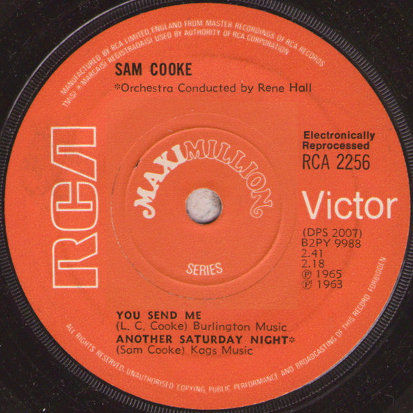 Sam Cooke : Chain Gang (7", Maxi, Sol)