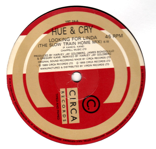Hue & Cry : Looking For Linda (12", Single)