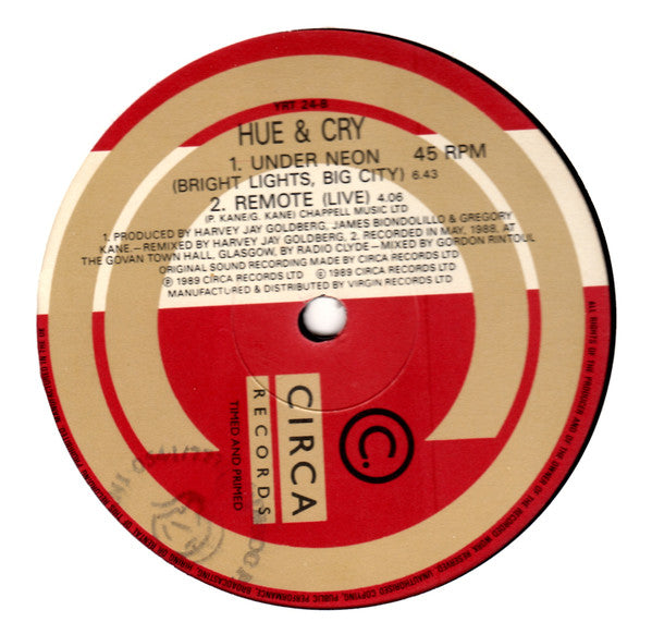 Hue & Cry : Looking For Linda (12", Single)