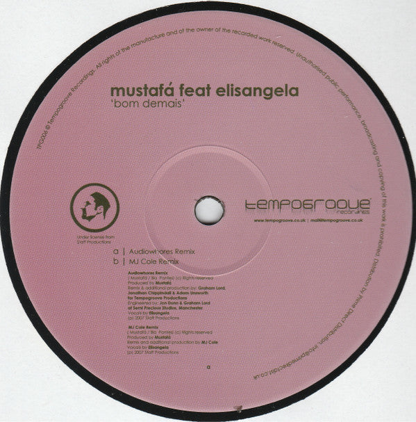 Mustafá Feat Elisangela : Bom Demais (12")
