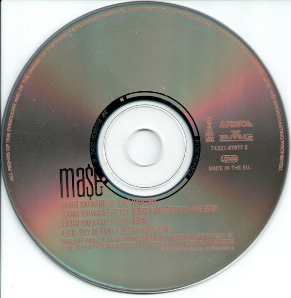Mase Featuring Total : What You Want (CD, Single)