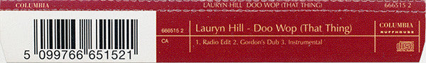 Lauryn Hill : Doo Wop (That Thing) (CD, Single, CD1)