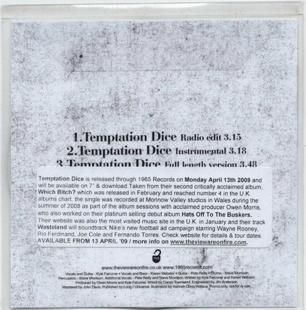 The View (2) : Temptation Dice (CDr, Single, Promo)