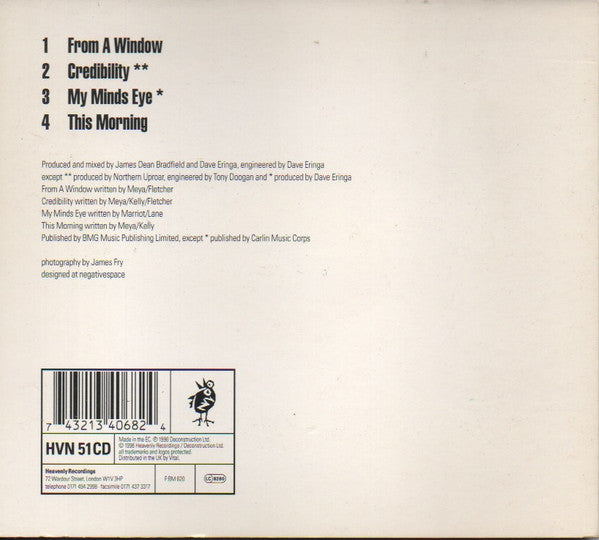 Northern Uproar : From A Window (CD, Single)