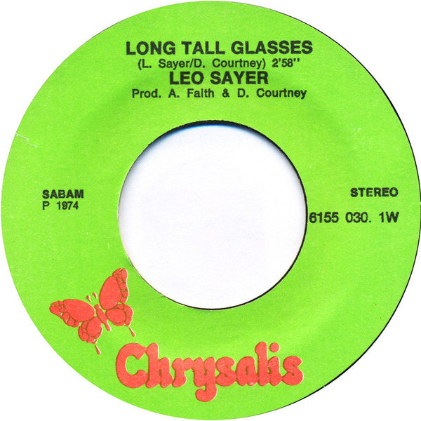 Leo Sayer : Long Tall Glasses / In My Life (7", Single)