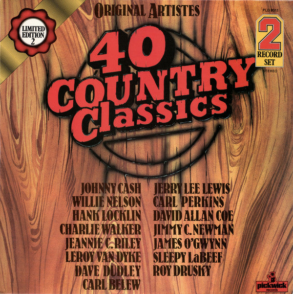 Various : 40 Country Classics (2xLP, Comp, Ltd)