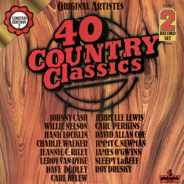 Various : 40 Country Classics (2xLP, Comp, Ltd)