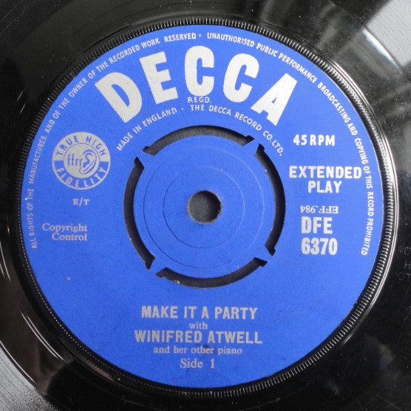 Winifred Atwell : Make It A Party (7", EP, RP, 4 P)