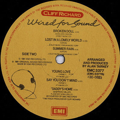 Cliff Richard : Wired For Sound (LP, Album)