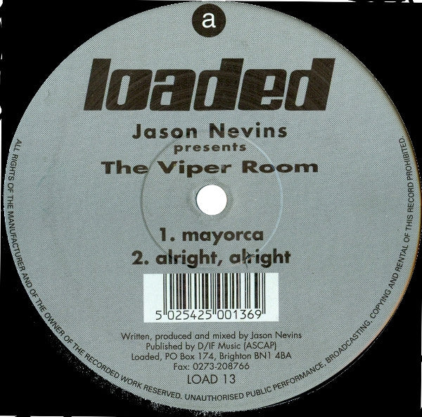 Jason Nevins : The Viper Room (12")