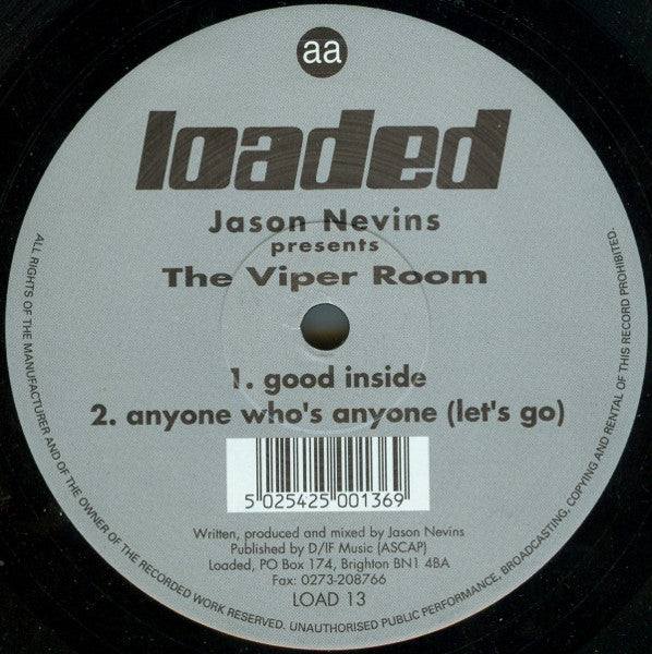 Jason Nevins : The Viper Room (12")