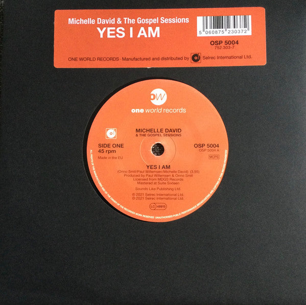 Michelle David & The Gospel Sessions : Yes I Am (7", Single)