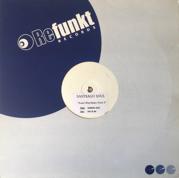 Santiago Soul : Soul Rhythms Part 2 (12", TP)