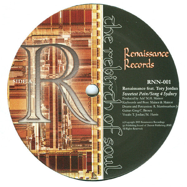 Renaissance (2) Feat. Tory Jordan : Sweetest Pain / Song 4 Sydney (12")