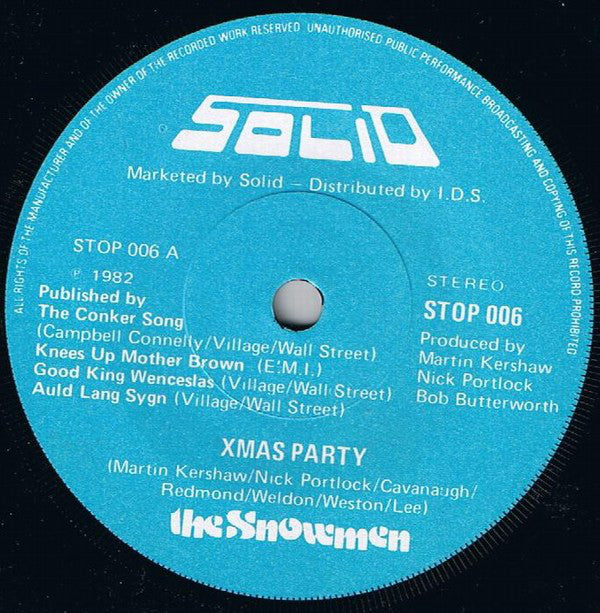 The Snowmen (2) : Xmas Party (7", Single)