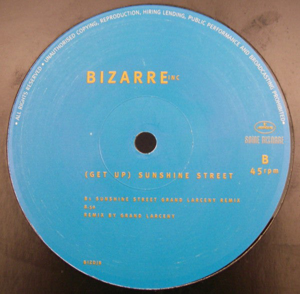 Bizarre Inc : (Get Up) Sunshine Street (12", Promo)