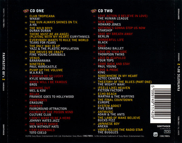 Various : Fantastic 80's 2 (2xCD, Comp)