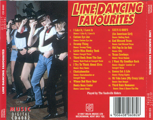 The Nashville Riders : Line Dancing Favourites (CD, Album, Comp, Club)