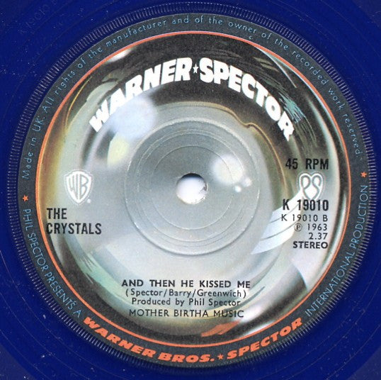 The Crystals : Da Doo Ron Ron  (7", Single, Blu)