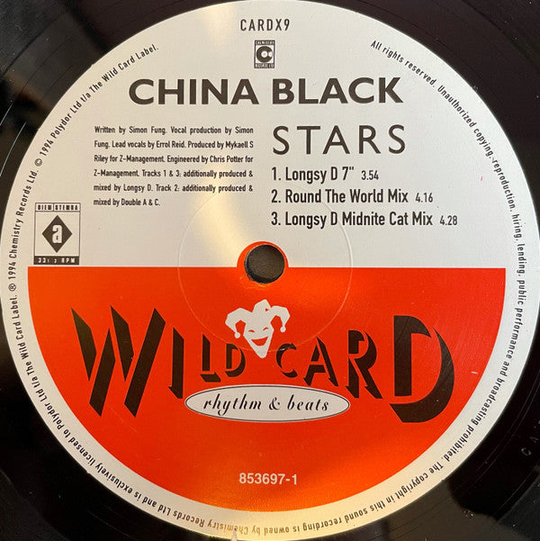 China Black : Stars (12", Maxi)