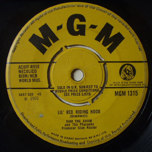 Sam The Sham & The Pharaohs : Lil' Red Riding Hood (7")