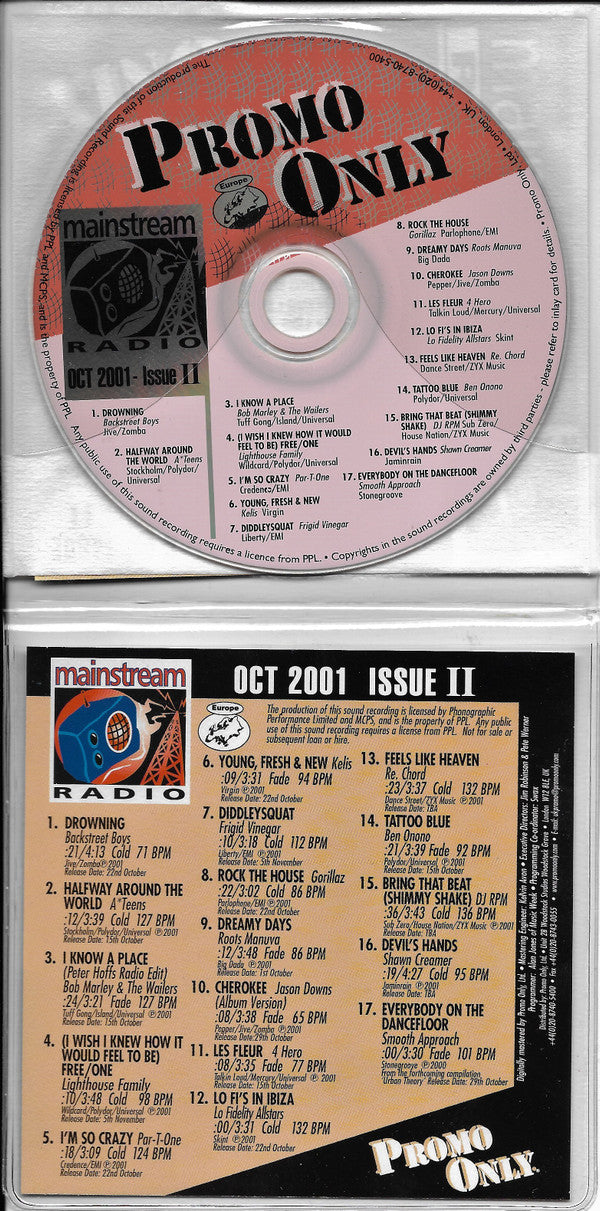 Various : Promo Only Mainstream Radio: Oct 2001 Issue II (CD, Comp, Promo)
