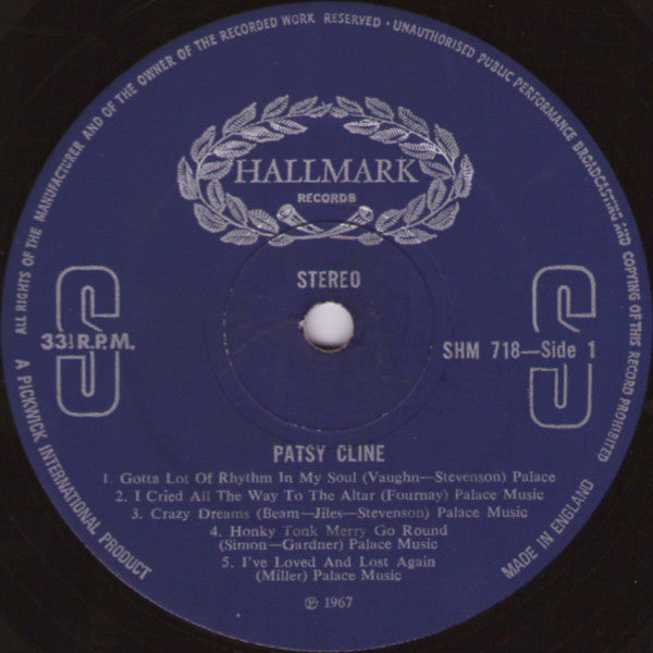 Patsy Cline : Patsy Cline (Volume 2) (LP, Comp, RE)
