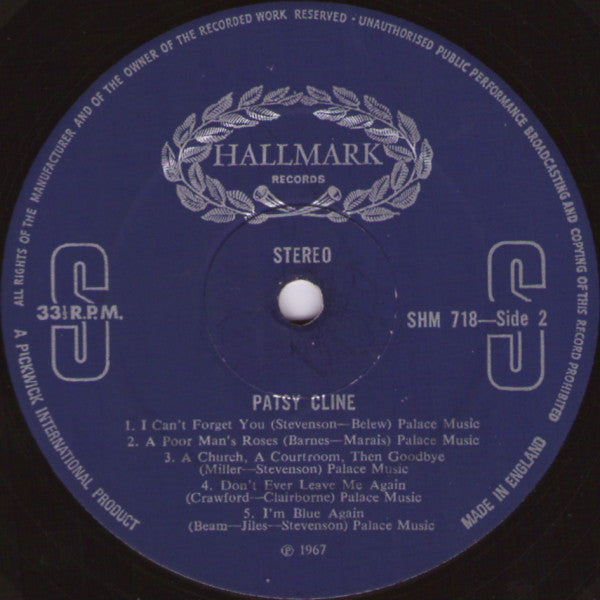Patsy Cline : Patsy Cline (Volume 2) (LP, Comp, RE)