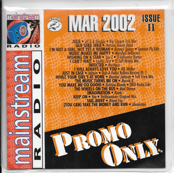 Various : Promo Only UK Mainstream Radio: Mar 2002 Issue II (CD, Comp, Promo, DJ )