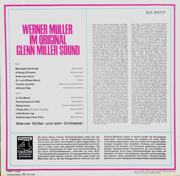 Werner Müller : Im Original Glenn Miller Sound (LP, Album)