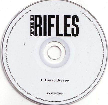 The Rifles : Great Escape (CD, Single, Promo)