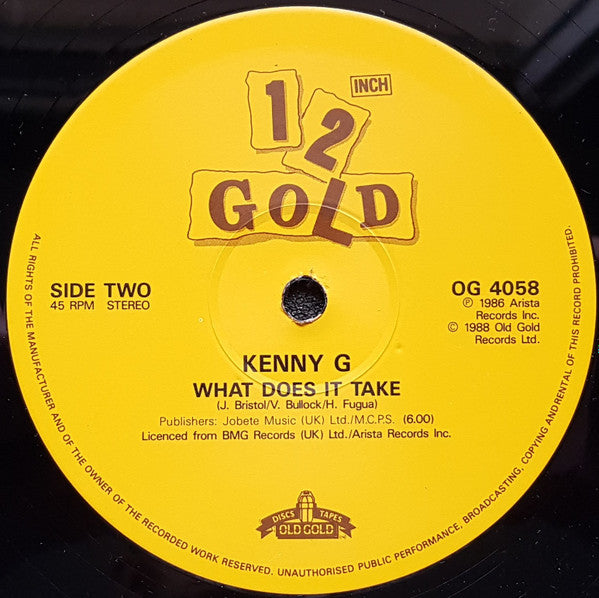 Kenny G (2) : Hi, How Ya Doin'? / What Does It Take? (12")
