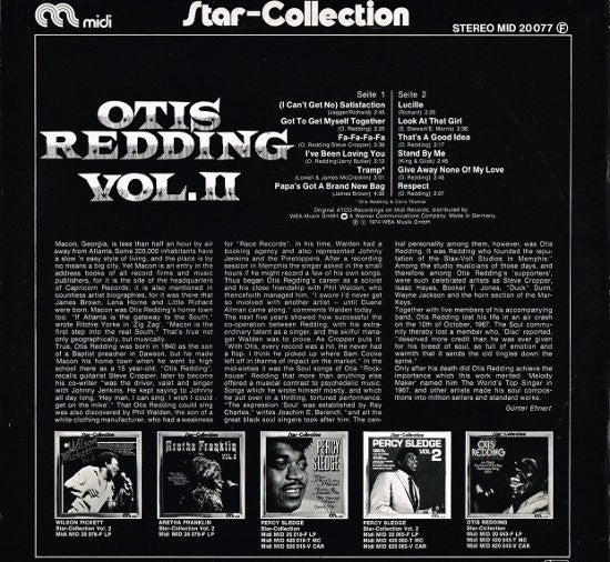 Otis Redding : Star-Collection Vol. II (LP, Comp, RE)