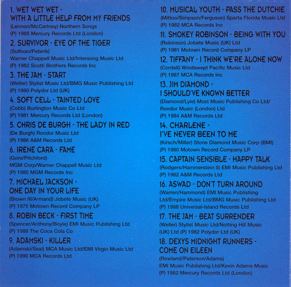 Various : No.1's Of The Eighties (CD, Comp)