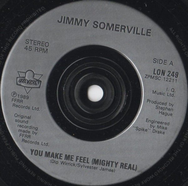 Jimmy Somerville : Mighty Real (7", Single)