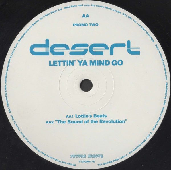 Desert : Lettin' Ya Mind Go (Promo Two) (12", Single, Promo)