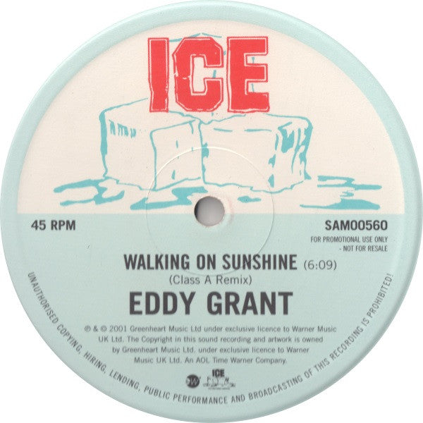 Eddy Grant : Walking On Sunshine (Class A Remix) (12", S/Sided, Promo)