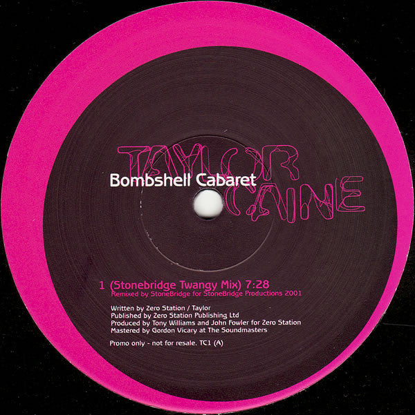Taylor Caine : Bombshell Cabaret (2x12", Promo)