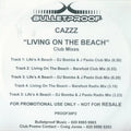 Cazzz : Living On The Beach (Club Mixes) (CD, Promo)