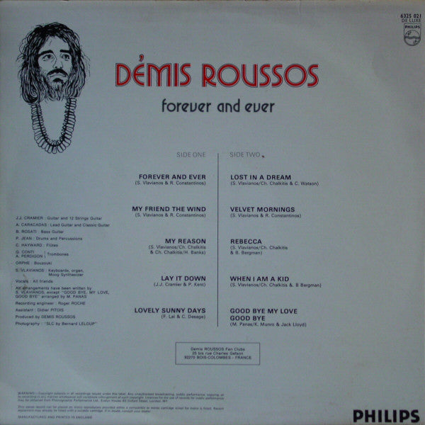 Démis Roussos* : Forever And Ever (LP, Album)
