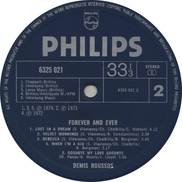 Démis Roussos* : Forever And Ever (LP, Album)