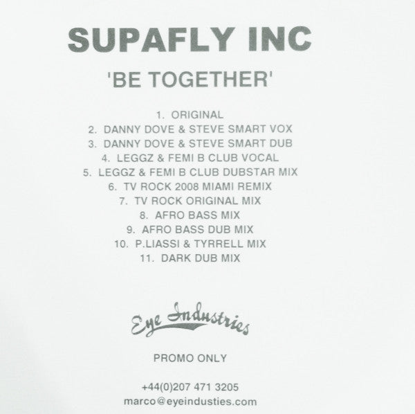 Supafly : Be Together (CDr, Single, Promo)