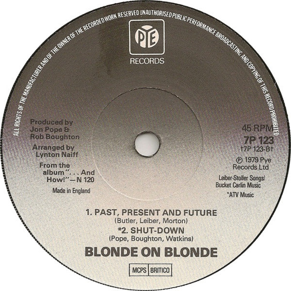 Blonde On Blonde : The Letter (7", Single, Sol)