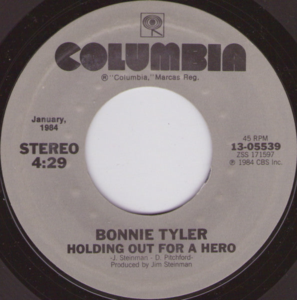 Bonnie Tyler : Total Eclipse Of The Heart / Holding Out For A Hero (7", Single, Styrene, Car)